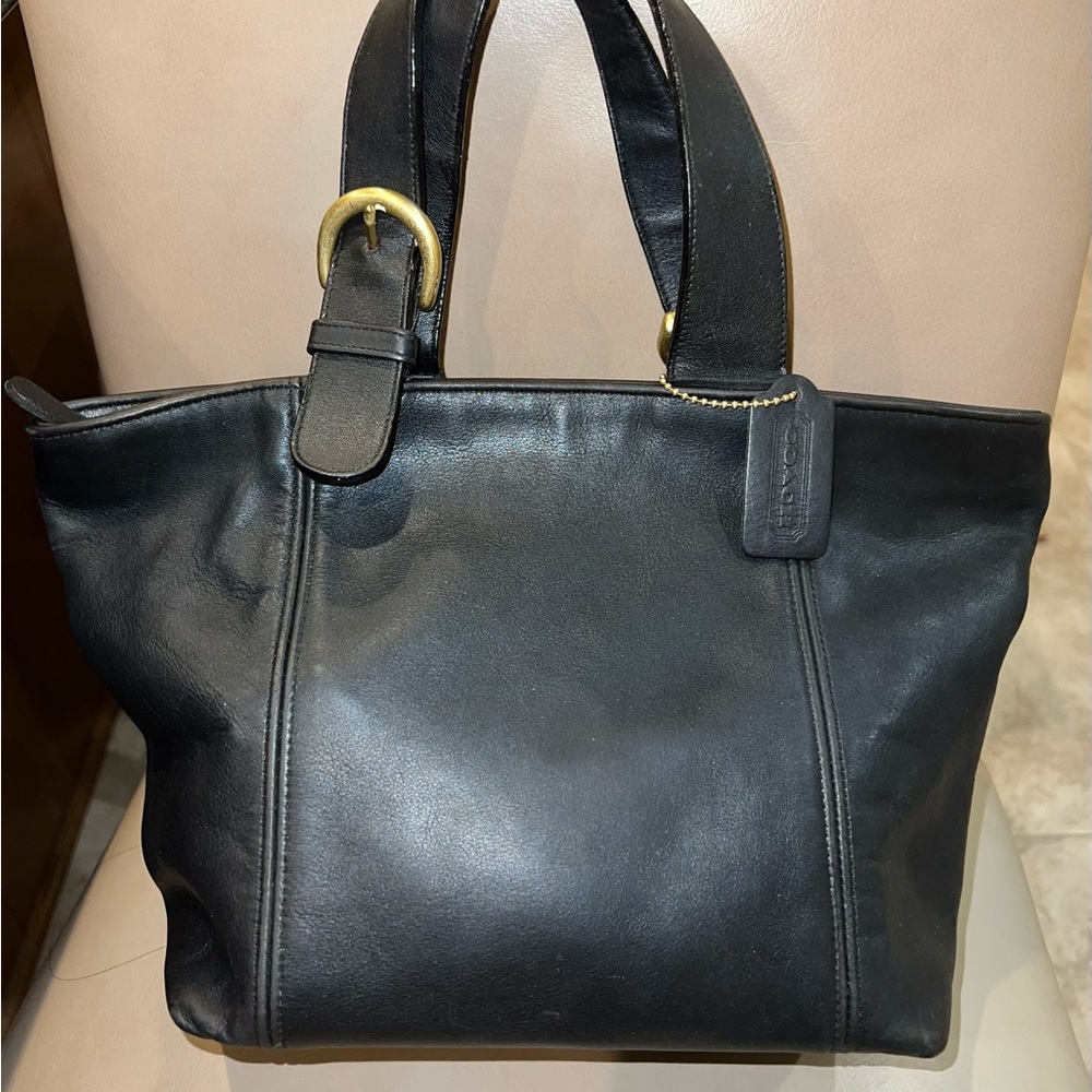VINTAGE COACH SOHO WAVERLY LEATHER ZIPPERED TOTE